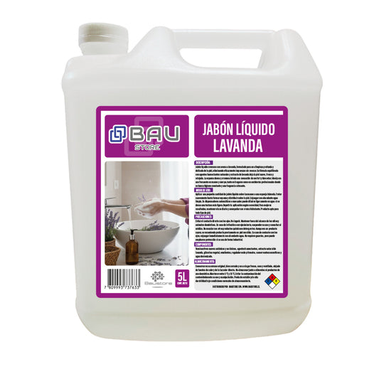 JABON LIQUIDO NO DESINFECTANTE BAUSTORE LAVANDA BOTELLA 5 L