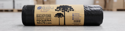 50x70 cm Bolsas de Basura Baustore 50x70 cm – Ultra Resistentes y Antigoteo (Pack de 10 Unidades)